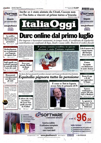 Italia oggi : quotidiano di economia finanza e politica